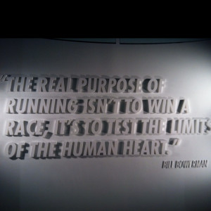 Nike Town running quote