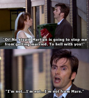 david tennant, doctor who, donna noble, funny, martian