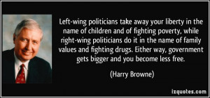 Left-wing politicians take away your liberty in the name of children ...