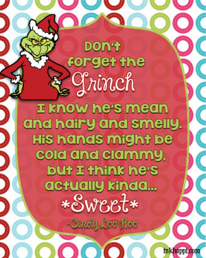 ... Quotes The Grinch ~ Christmas Movie Quotes! {free printables