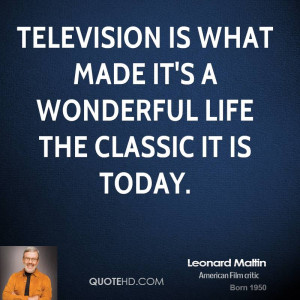 Television is what made It's a Wonderful Life the classic it is today.