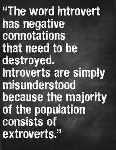 ... misunderstood because the majority of the population consists of