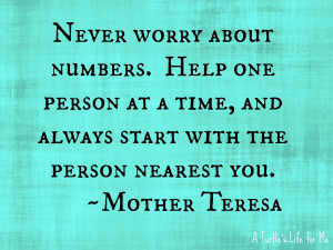 Mother Teresa ...