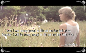 strong enough to lift not one but both of us. Someday I will be strong ...