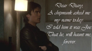 Damon quote haha making fun of Stefan