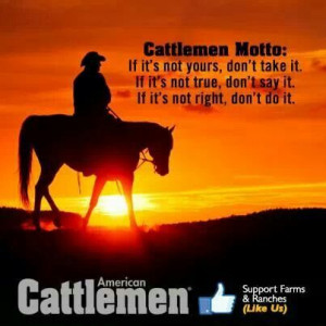Cattlemens' Motto
