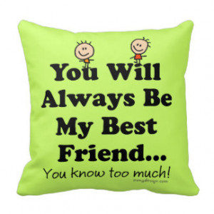 Best Friend Quote Cushion Designs