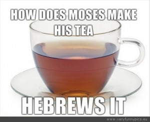 Funny Picture - How does moses make his tea
