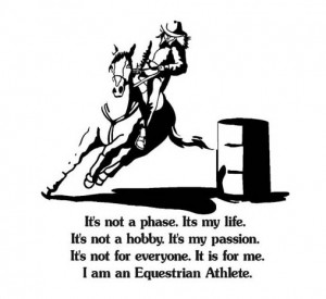 it s not a phase it s my life quote with a barrel racer 35 x 37 inches