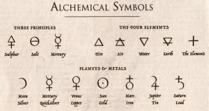 Tatuajes de símbolos de la alquimia
