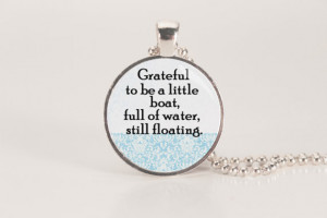 John Green Inspirational Quote Charm Necklace