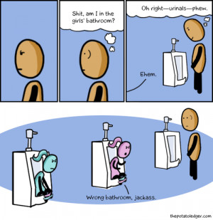 women men fail bathroom urinals comics