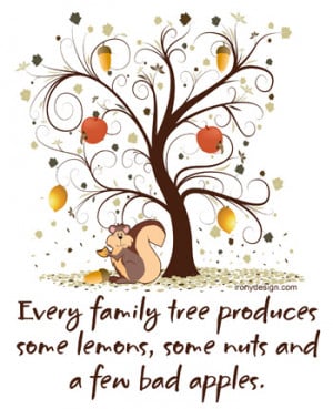Every family tree produces some lemons, some nuts and a few bad apples ...