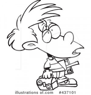 Royalty-Free (RF) Bullied Clipart Illustration by Ron Leishman - Stock ...