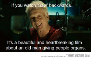 Funny photos funny Saw movie old man