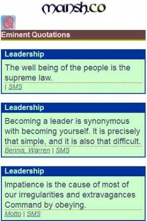 description quotations and sayings about leadership collection of 200 ...