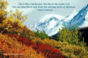 Life is like a landscape. You live in the midst of it but can describe ...
