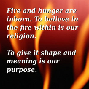 Here are some quotes from fellow worshipers of the fire. Take as much ...