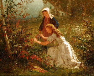Berry Picking at the beginning of a fairytale. I can just imagine it.