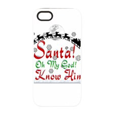 Elf Santa I Know Him! iPhone 5/5S Tough Case for