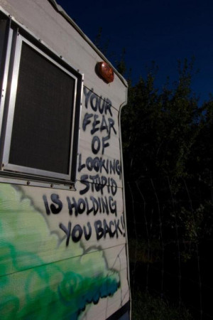 cool, fear, graffiti, grunge, photography, stupid, tag, trailer, truth