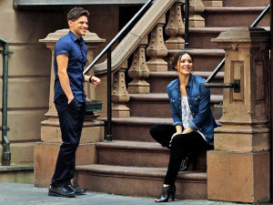Jeremy Jordan & Katherine McPhee filming 'Smash' - Photo by Jon Viktor ...