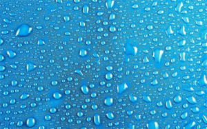 Refreshing Water Drops Blue...
