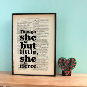 For a friend of smaller stature, this sweet vintage Shakespeare quote ...