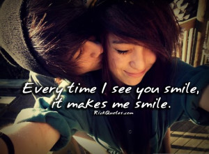 emo Love Quotes | Every Time I See You Smile