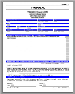 Proposal / Quote Template - Style 2