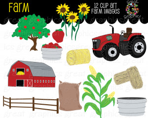 farm clip art set