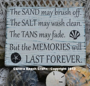 Beach Decor, Salt May Brush Off Tans May Fade Rustic Beach Sign Beach ...