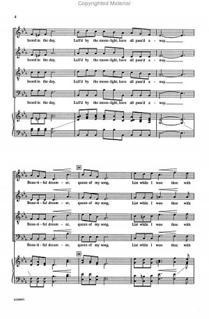 sheet music extract beautiful dreamer 2 25 beautiful dreamer choral