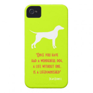 Cute yellow green Dean Koontz quote dog iPhone 4 Cases