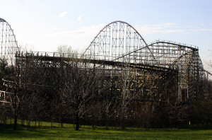 The Timber Wolf Roller Coaster at Worlds of Fun, Kansas City, Missouri