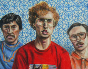Napoleon Dynamite artwork - Heck Ye s - Original one of a kind drawing ...