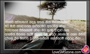 Sinhala Broken heart sms - quotes - nisadas