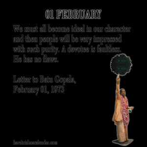 Srila Prabhupada Quotes For Month February 01