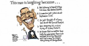 This man is laughing because….