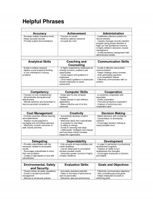 Samples of Job Performance Evaluations by fvf19035