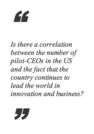 Quote on the possible correlation between the number of pilot-CEOs in ...