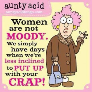 Women are not moody