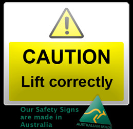 Caution Safety Signs - Materials Handling Safety Signs