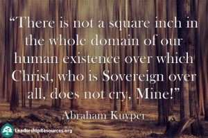 There is not a square inch in the whole domain of our human existence ...
