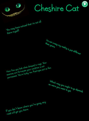 Alice In Wonderland Cheshire Cat Quotes