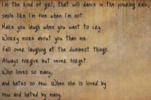 The Kinda Girl by Maryyas-Darkness