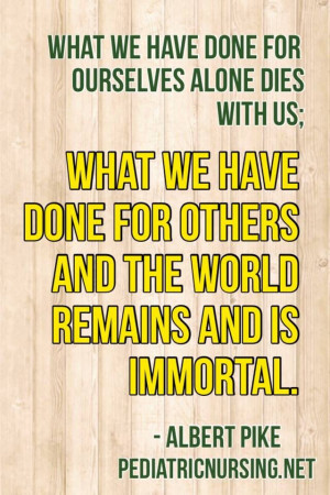 Immortal acts of kindness