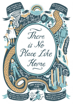 homepage > LUCY LOVES THIS > WIZARD OF OZ, FAMOUS QUOTES PRINT