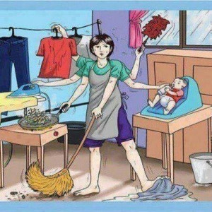 mother's job is never done!