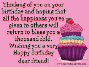 ... › Happy Birthday Wishes, Quotes, Sayings and Messages for a Friend
